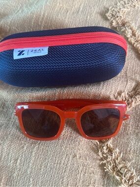 Zeal Optics Orange Square Sunglasses